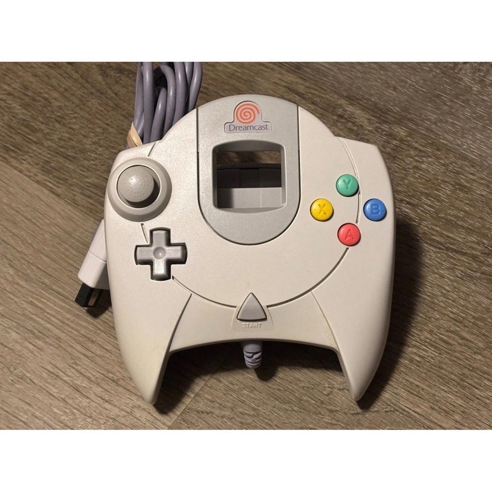 Sega Dreamcast HKT-7700 Wired Controller White Original First Party OEM Gamepad